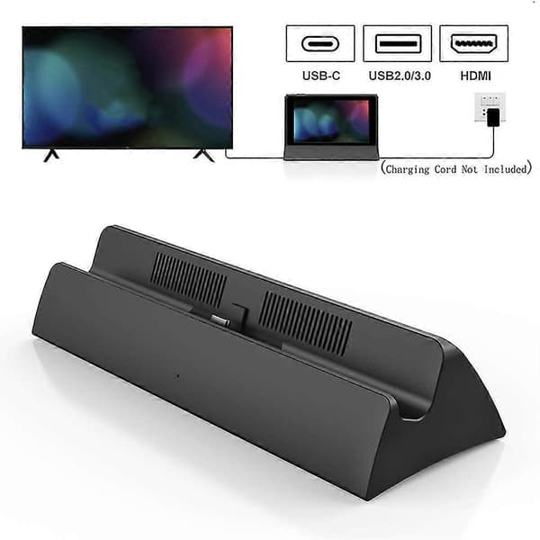 Bærbar Dockingstation til Switch med Type C til Adapter USB 3.0 2.0 Opladningsdocking Playstand Char