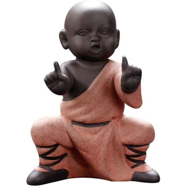 Mini Moine Ornements Statue De Bouddha Kung Fu Thé Pet Zen Garden Plateau À Thé Figure Pour Kung Fu Plateau À Thé Voiture Décoration De Bureau