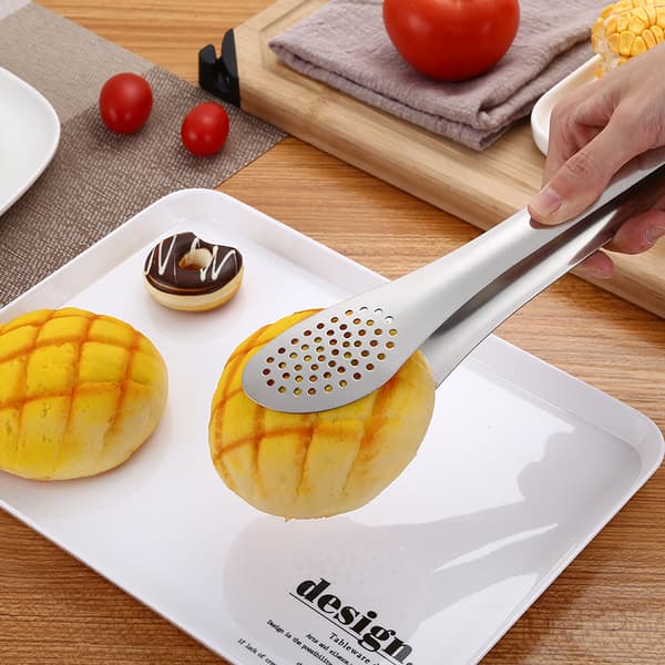 Rostfria Köks Tänger Salladstänger BBQ Tänger Matlagning Servering