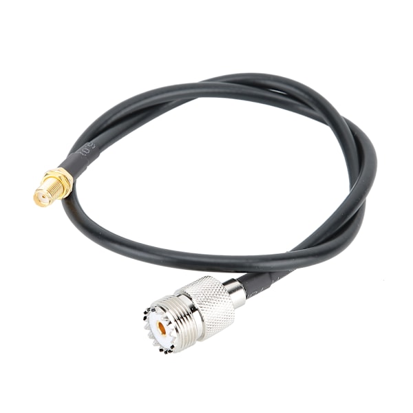 SMA Hun til UHF Hun Sort Jumper Wire Adapter til UHF Base og Mobile Antenner