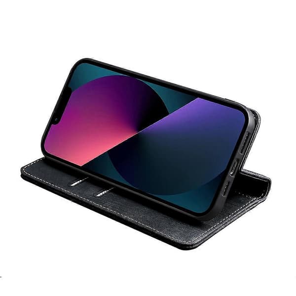 RFID-skyddat magnetiskt läderfodral för Nokia G22 Black