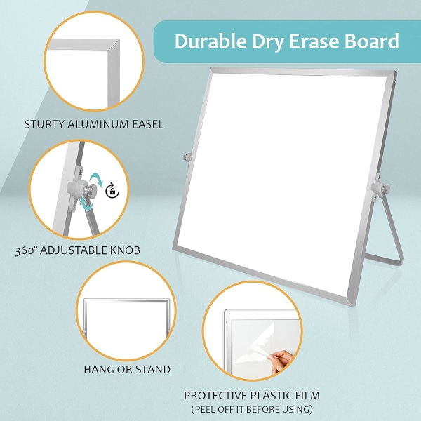 Dry Erase White Board, 16 tum X 12 tum stort magnetiskt skrivbord