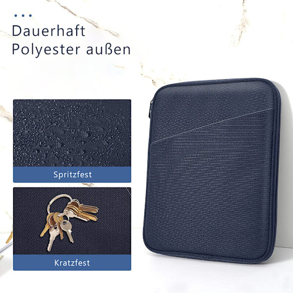 Dadanism 9-11 tums case för surfplattor kompatibelt med iPad 10.2 2021-2019, iPad Pro 11 2021-2018, iPad Air 4 10.9 2020, Galaxy Tab A8 10.5/Tab A7/S6