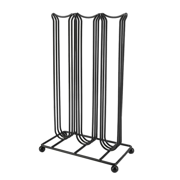 Kaffekapselkarusell, solid jernmateriale, elegant design, kaffekapselholder for enkel tilgang, plassbesparende design for hjemmekaféer (krom)