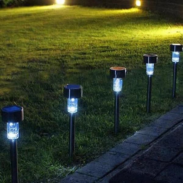 Sæt med 2 solcelle LED havelamper