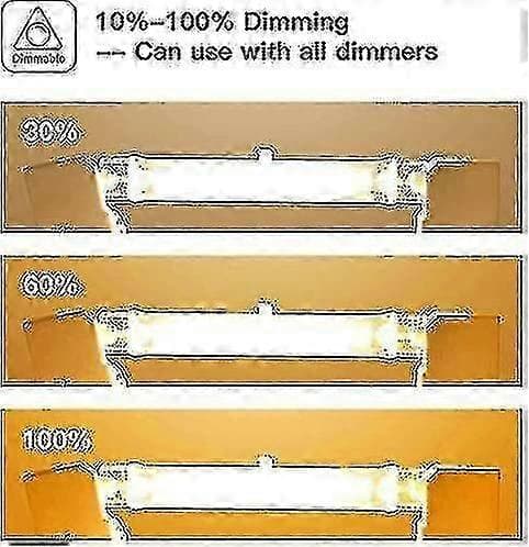 5-pack R7s halogenlampa 118mm 200W 230V, R7s halogenstav 118mm, dimbar R7s halogenlampa