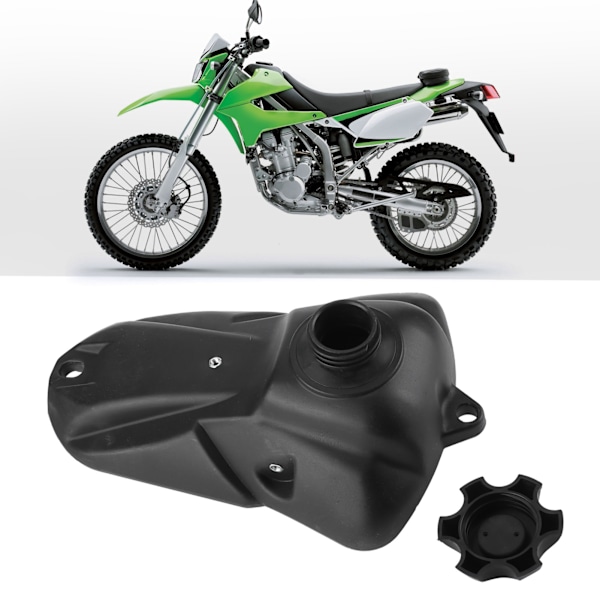 Motorcykel Bränsletank med Lock Ersättning Hård Plast Passar Kawasaki KLX 110 / BBR