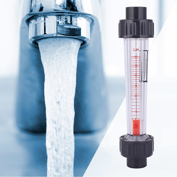 LZB-15(D) Plast Rørstrømningsmåler Væske Flow Rate Måler Høj Præcision Alkali Syrebestandig 6-60L/H