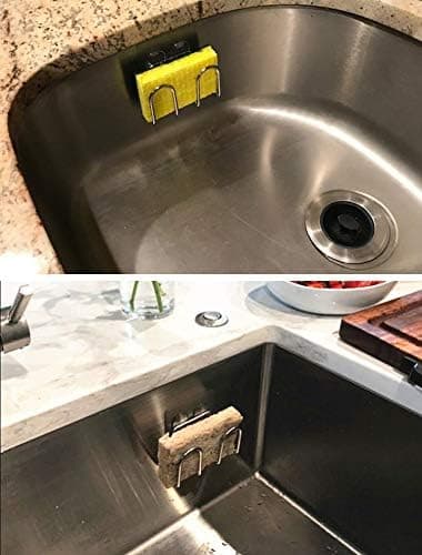 Diskställ för disktrasa, diskborste och köksredskap, ingen borrning, självhäftande
