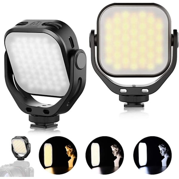 VL66 LED-videovalo Värilämpötila Kameravalo