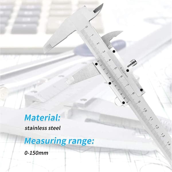 Skyvel caliper, diametermåler, profesjonell digital, stål vernier