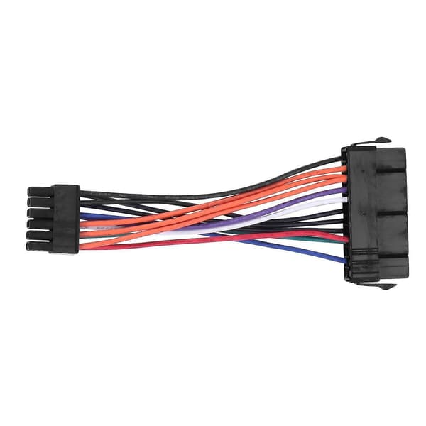 1 stk 24 Pin Til 12 Pin PSU Hovedstrømforsyning ATX Adapterkabel For