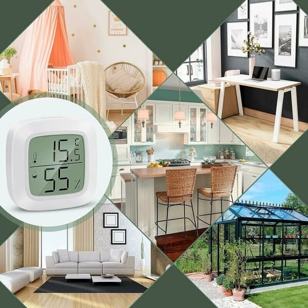 Inomhustermometer, Hemtermometer 3 Delar Mini LCD Bärbar Inomhustermometer Hygrometer -20 ℃ 60 ℃, 10% 99% RH Lämplig för Barn