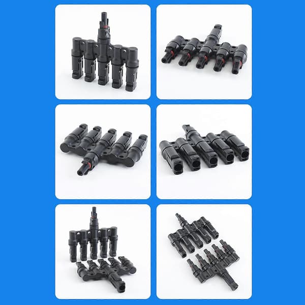 4 Til 1 Solar PV-stik 1500v 50a 2t 3t 4t 5t 6t Gren Parallelforbindelse Ip67 Elektrisk Pv Pa