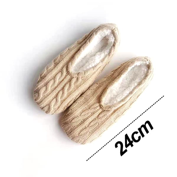 1 par Dam Tjocka & Varma Toffelsockor med Halkskydd - Hemsockor