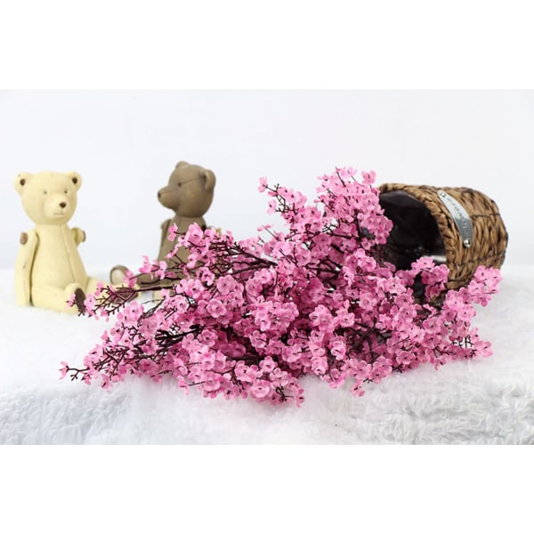 JAKY-Global Baby's Breath Stoffblomster Kunstige Blomster 6 Buketter