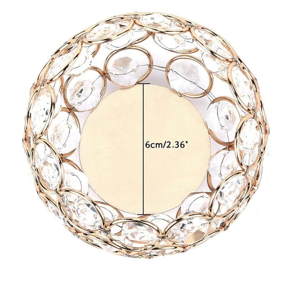 Bordpynt Bryllup, Gull Globe Lysestake, Utsøkt Elegant Dekorasjon, Klassisk Unik Utskjæringsdesign, Hul Utformingsdesign, Glitrende