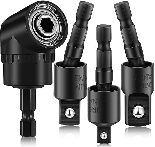 Vinkelhodeskrutrekker Rettvinklet Drill Multipurpose Endeadapter