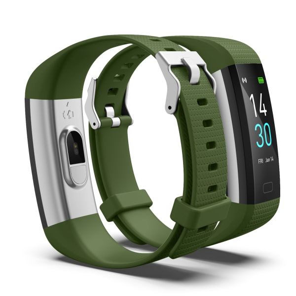 Nytt smart armband fitness tracker med blodtrycksmätare,