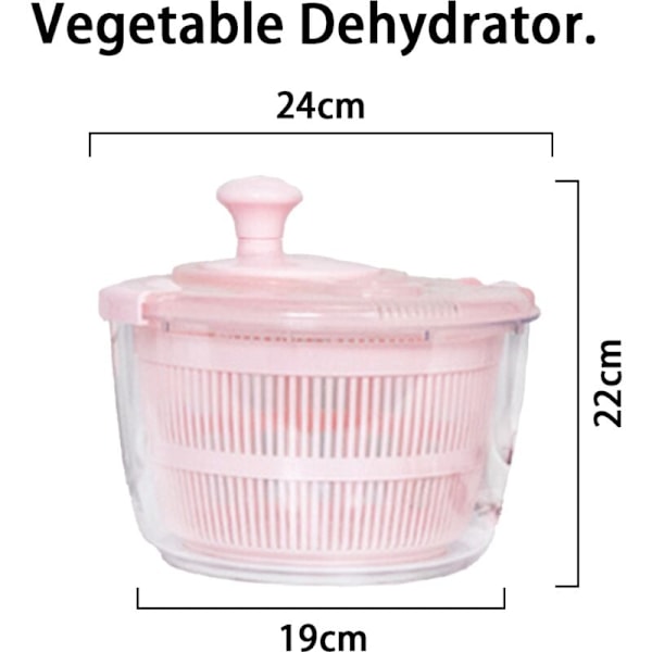Salladsslunga, Funktionell Design Med Dräneringsöppning För Problemfri Vattenavledning, Ergonomisk Design För Bekväm Hantering, BPA-Fri Plast,