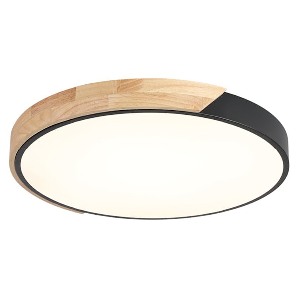 Ultratunn taklampa med dimbara ljustemperaturer, modern minimalistisk träram för vardagsrum, kök, sovrum, kontor, hall,
