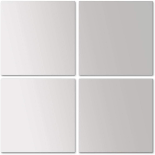Carrelage Miroir 30 x 30 cm, Lot de 4, Carrelage Mural, Décorati