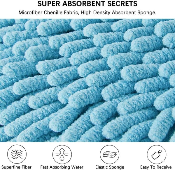 4 STK Chenille Håndklæder Bold Hængende Håndklæde Blødt Absorberende