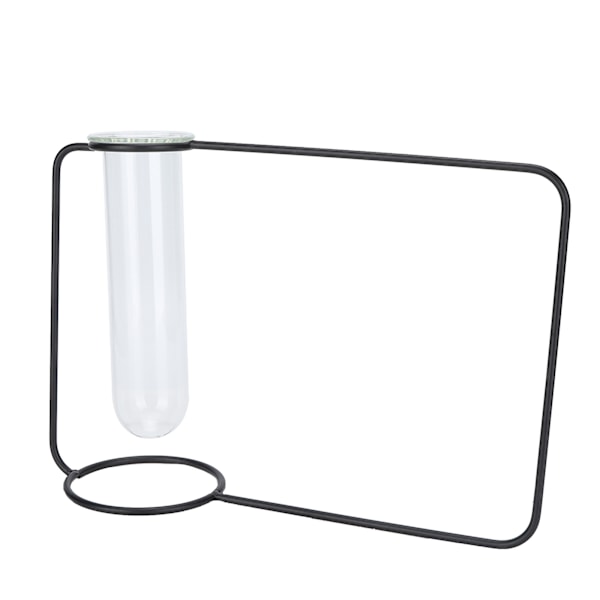 Innovativ hängande planter provrör transparent hydroponisk växtvaser för hem inomhus svart