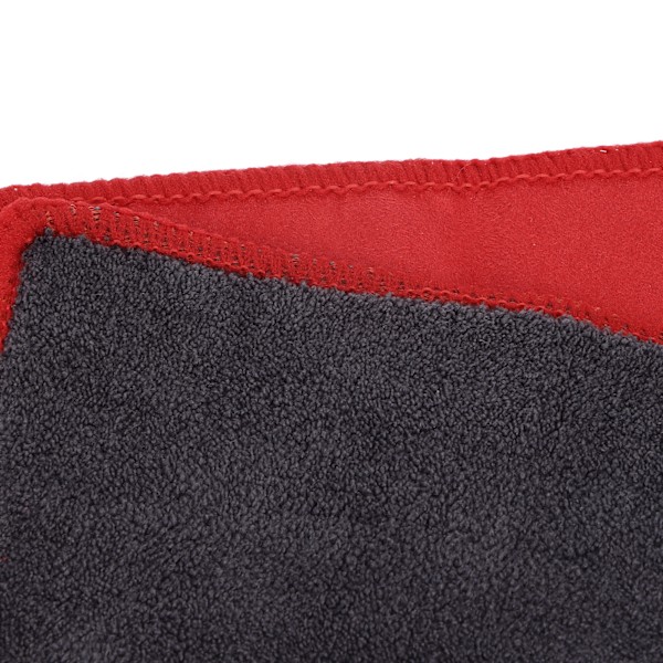 4 st dubbelsidiga mikrofiberdukar Mikrofiber torkdukar för bil kök badrum röd