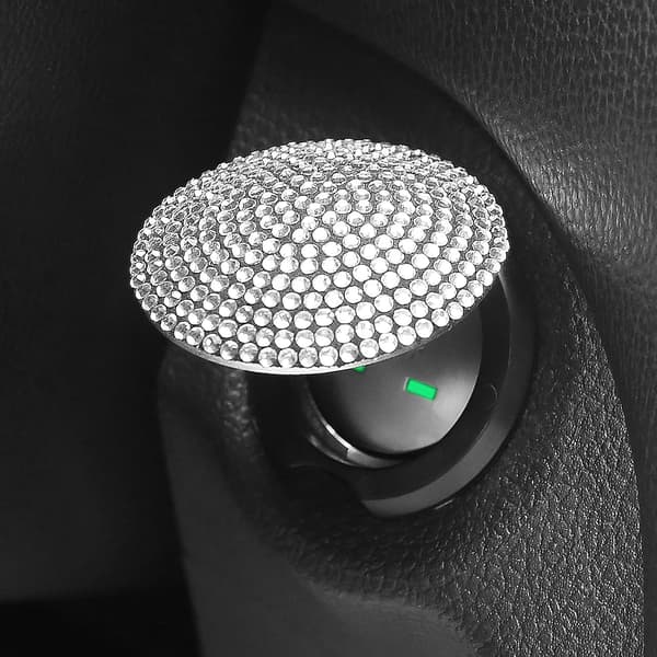 Bling Bilmotor Knappskydd, Bling Kristall Rhinestone Tryck Start