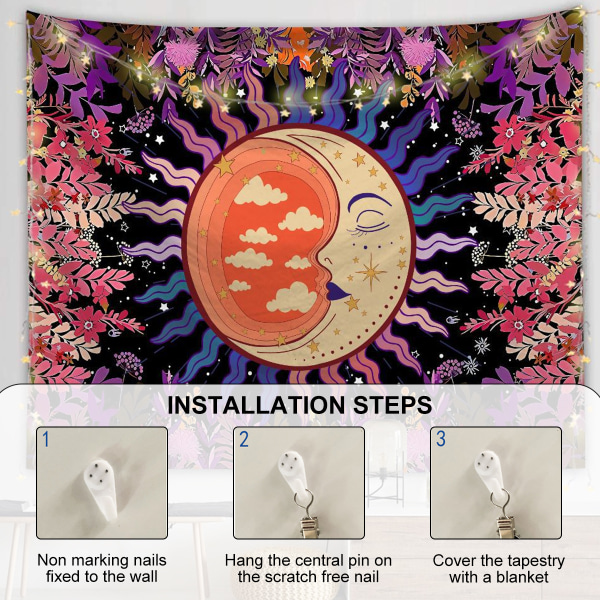 Månblumetapestry Sovrum växt blommig tapestry estetisk