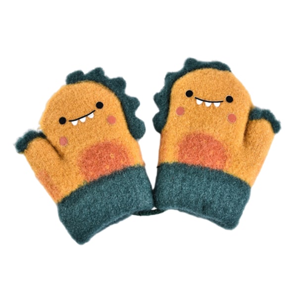 Vinterhansker for gutter og jenter, varme strikkehansker Ull fleece