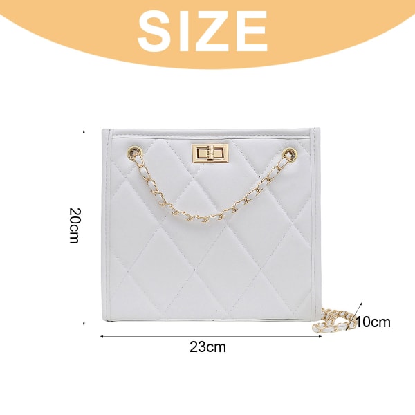 Snygg handväska, dam crossbody väska, konstläder