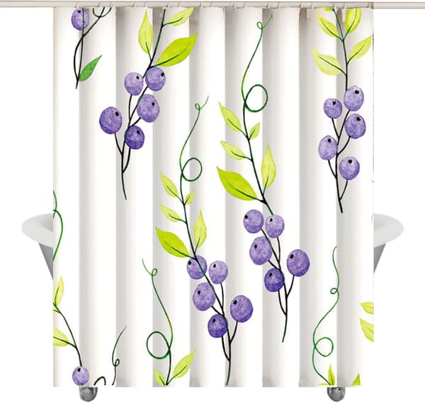 180L x 180W centimeter Blommig Duschdraperi Vattentätt Badrum