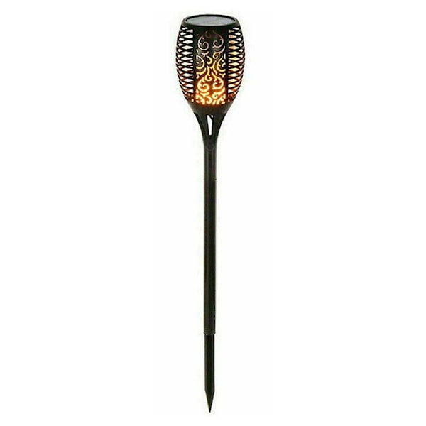 2 stk 12 LED Solcelle Flamme Lys Utenfor, IP65 Vanntett Solcelle Hage Lys-Bdd