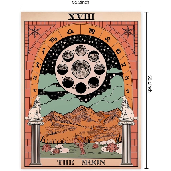 Tarot-seinävaate Tähti-seinävaate Keskiajan Eurooppa Arvonta Teippi