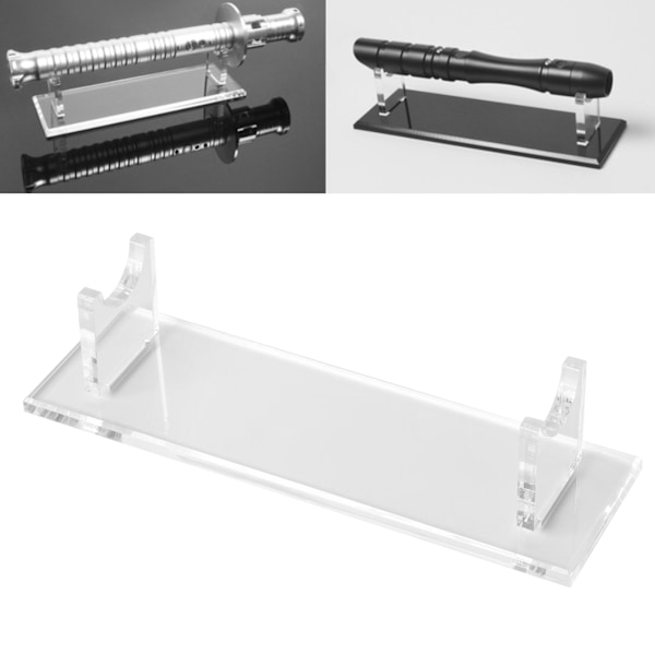 Transparent Lys Sabel Akryl Stativ Skrivebord Lys Sabel Leke Display Stativ Dekorativ Holder