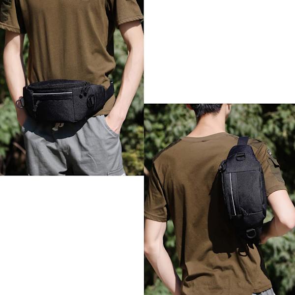 OUTDOORS Taktisk midjeväska, mångsidig crossbody-slingväska