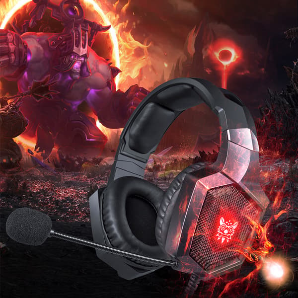 Gaming Headset 3.5mm Stereo Lyd, Ergonomisk Design, Bløde Memory Ørepuder, Støjreducerende Mikrofon, Over Ear Gaming Hovedtelefoner til Ny Xbox One/PC/Mac