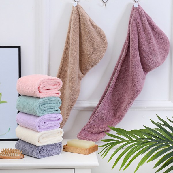 Hårhandduk för kvinnor, 1-pack magisk snabbhårstork turban