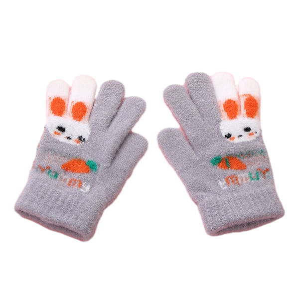 Barnehansker Fullfingerhansker Strikket varme hansker Vinter
