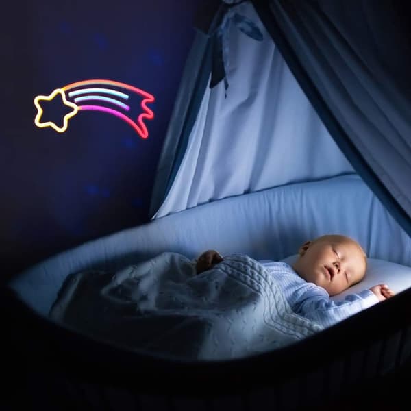 Regnbåge Neonskylt LED Neonljus Inomhus Vägg Neon Rumsdekoration