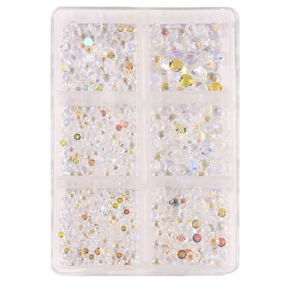 Fladt Baggrund Nail Art Krystal Stene, Krystal Fladt Baggrund Stene Til Pynt
