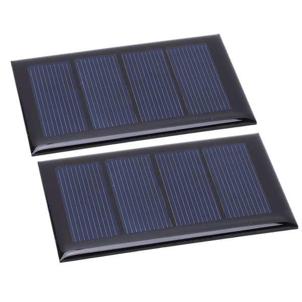 2 stk. 2V 210mA Mini solcellepanel Polysilisium solcellepanel 80x50mm for DIY-prosjekt