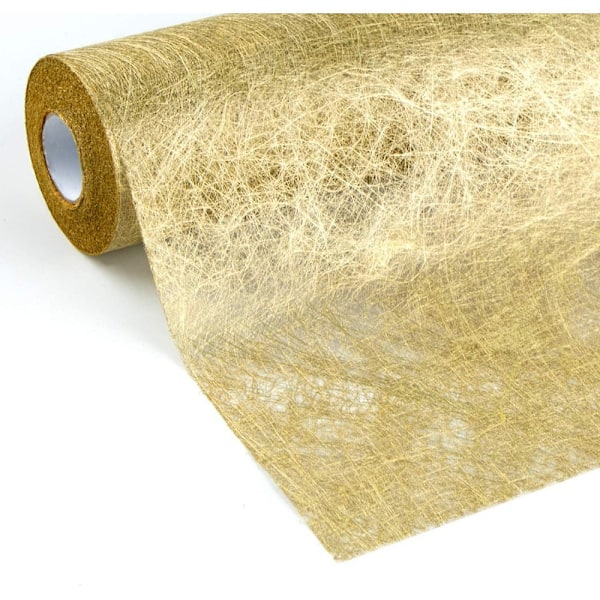 Bordslöpare i metallfoliedesign, guld, glitterfolie metallic ger gnista, återanvändbart tyg för bröllop, jul och vardagsinredning, 30 cm x 25 m