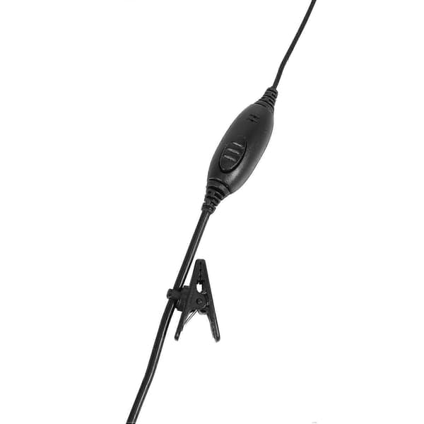 Sikkerhets ørekrok headset ørepropp for radio svart