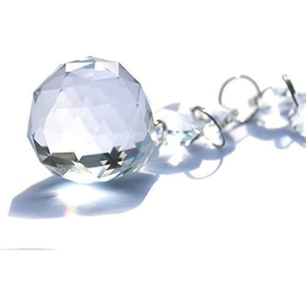 2 stk. 170mm Krystalkugle Ball Kronleuchter Prismer Vedhæng T