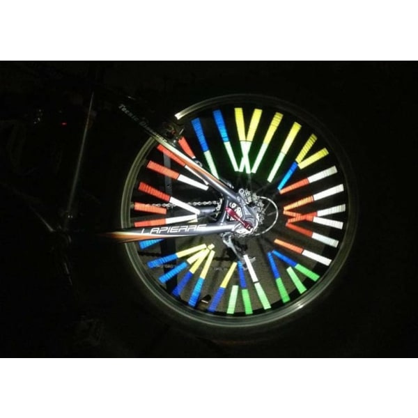 HQCM 72 st ljusa reflekterande ekrar, cykelreflektorer