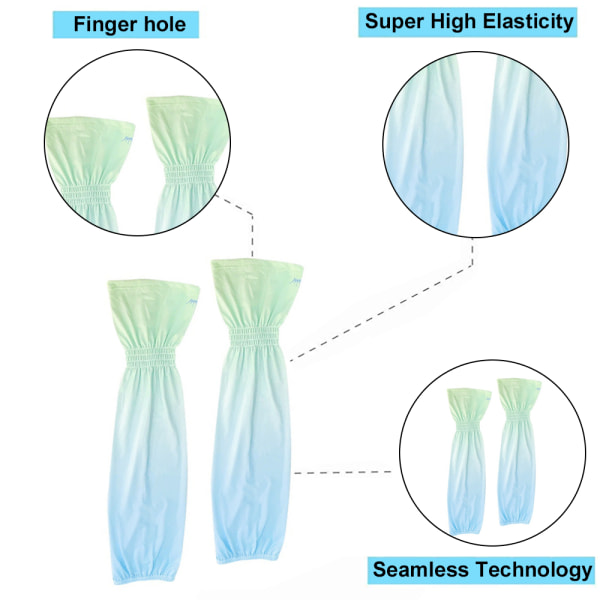 UV-beskyttende armmansjetter for solbeskyttelse for kvinner og menn