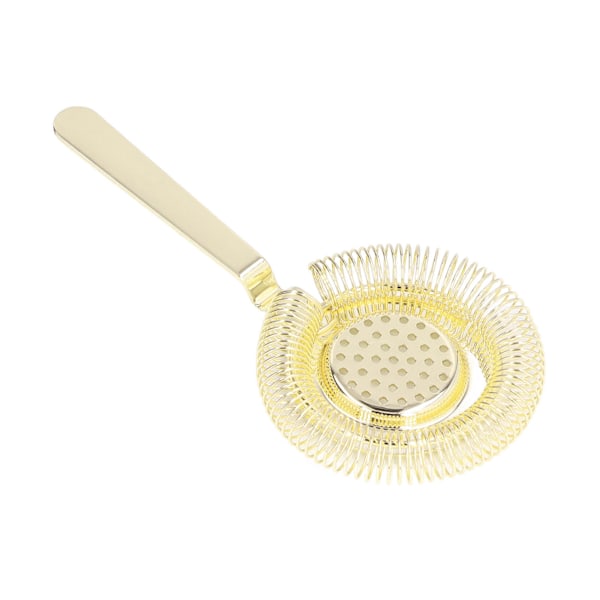 Barsi Strainer Fin Filter Professionel Rustfrit Stål Cocktail Strainer til Bartending Restaurant Fest Guld